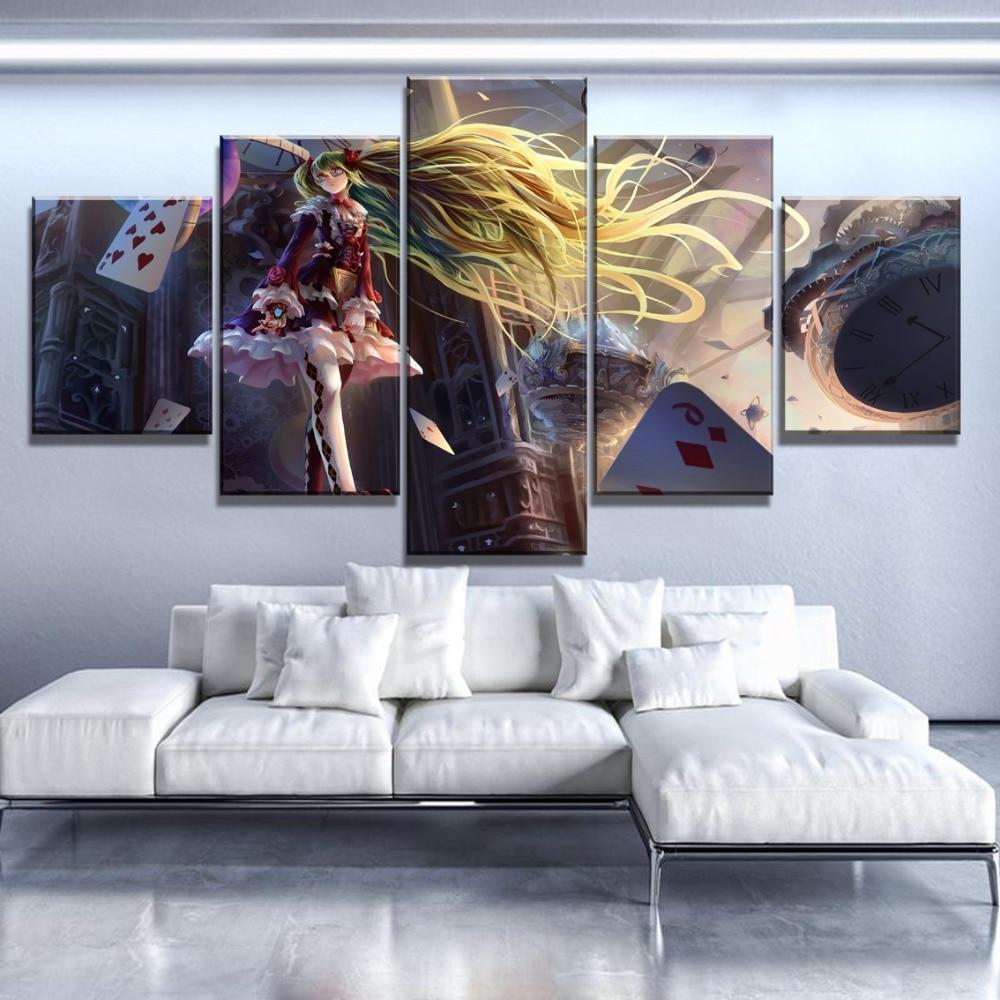 Hatsune Miku Castle Anime Canvas Wall Art