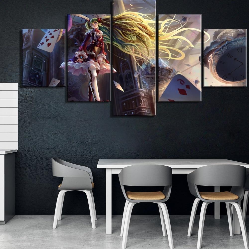 Hatsune Miku Castle Anime Canvas Wall Art