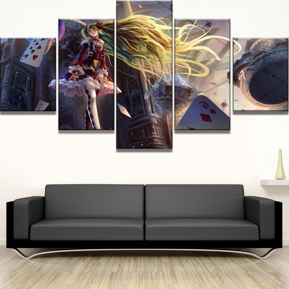 Hatsune Miku Castle Anime Canvas Wall Art