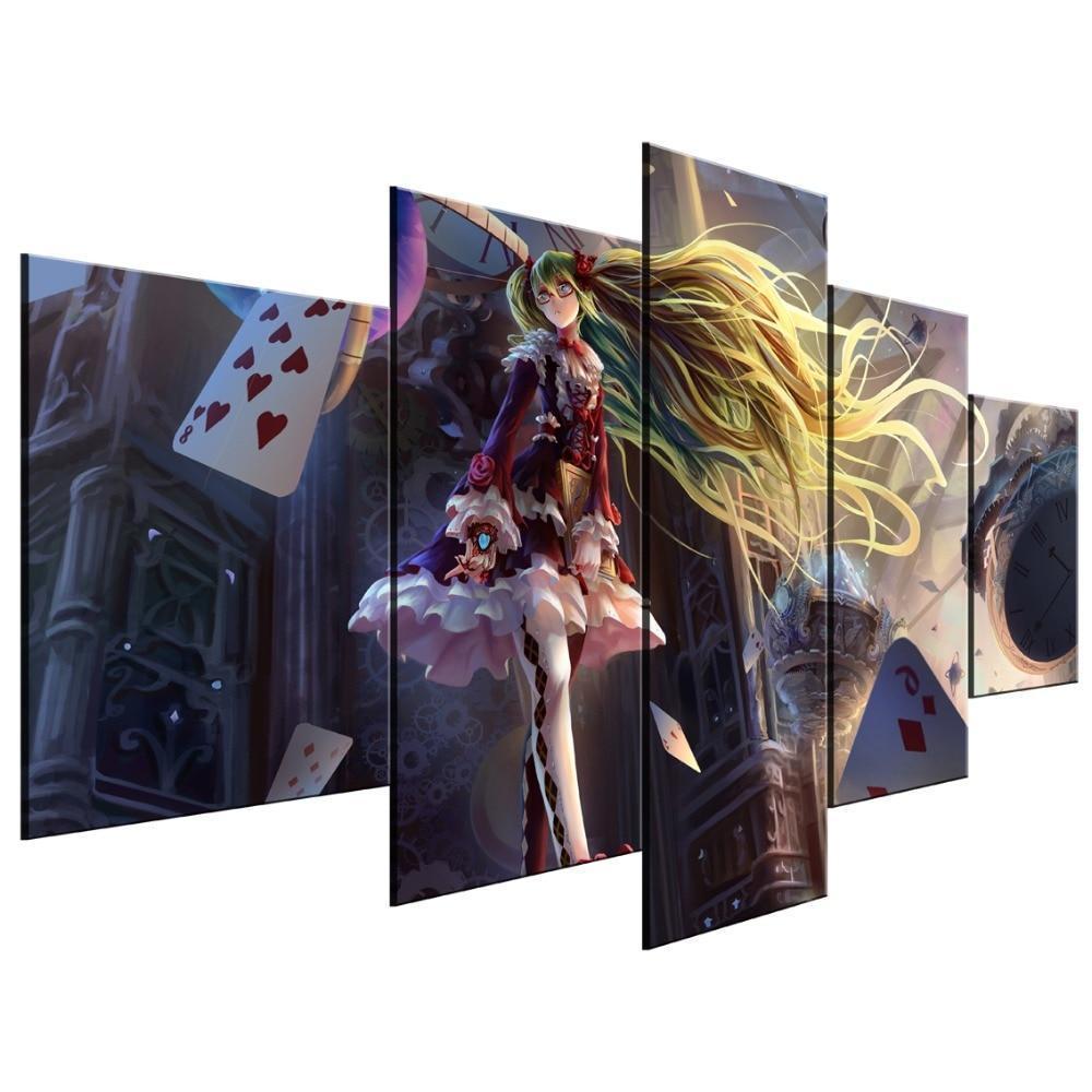 Hatsune Miku Castle Anime Canvas Wall Art
