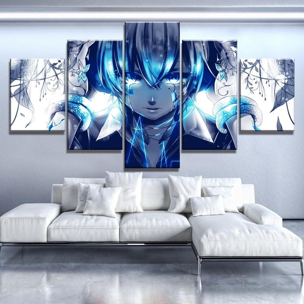 Hatsune Miku Cool Girl Anime Canvas Wall Art