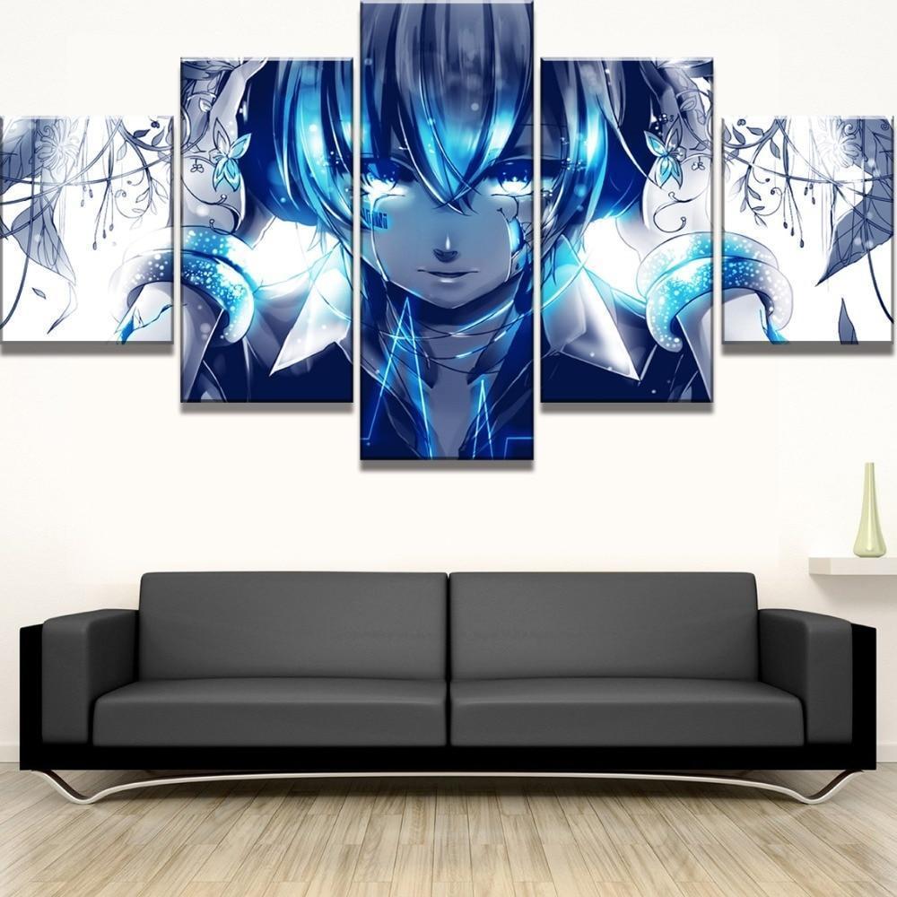 Hatsune Miku Cool Girl Anime Canvas Wall Art