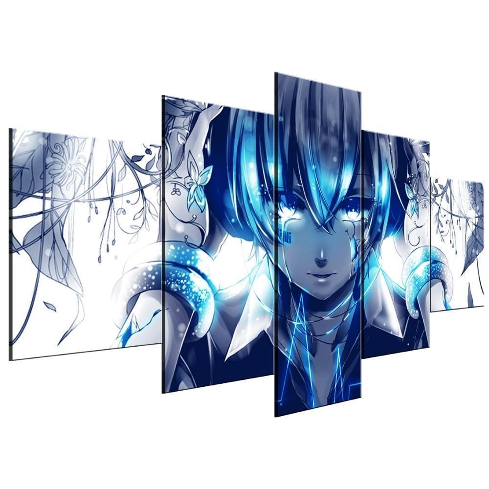 Hatsune Miku Cool Girl Anime Canvas Wall Art