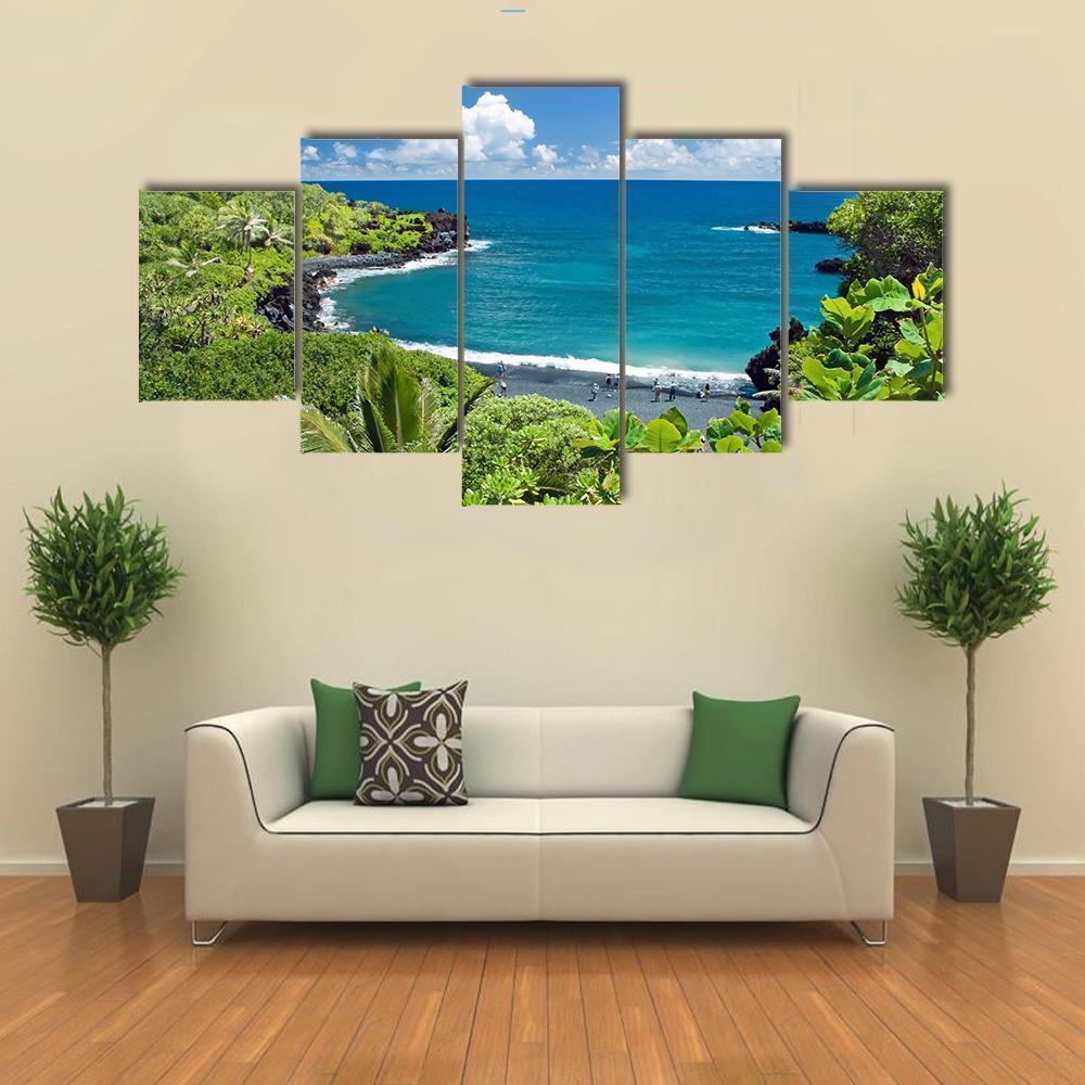Hawaii Paradise On Maui Island Nature Canvas Wall Art
