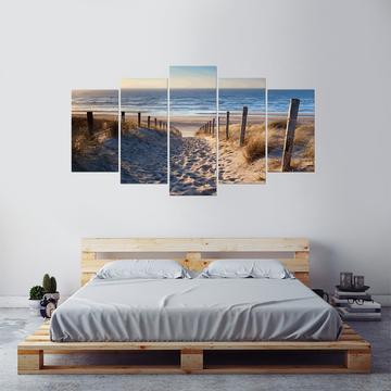 Headed To The Beach Nature Canvas Wall Art