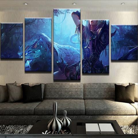 Hearthstone Rogue Hunter Gaming Canvas Wall Art