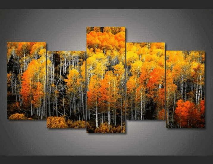 Heavenly Twilight Bush Nature Canvas Wall Art