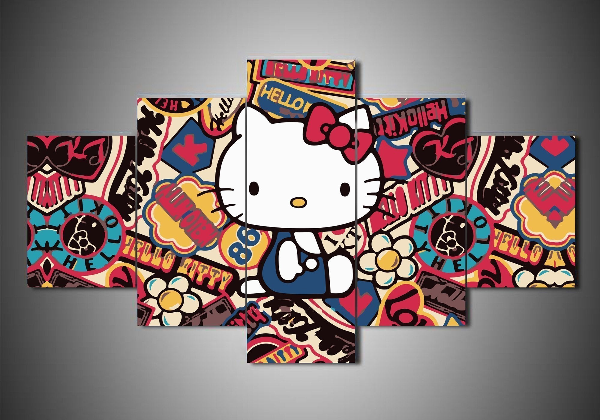 Hello Kitty Cartoon Canvas Wall Art