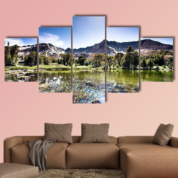 High Mountain Lake 1 Nature Canvas Wall Art