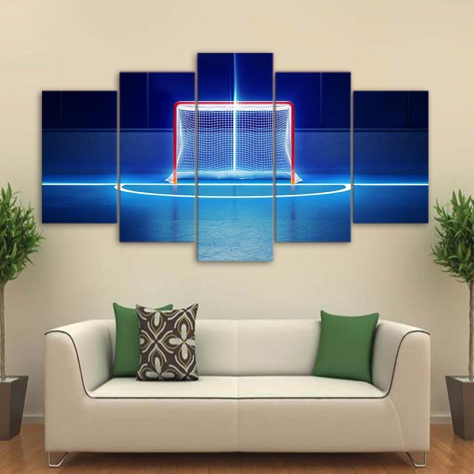 Hockey Net Sport Canvas Wall Art