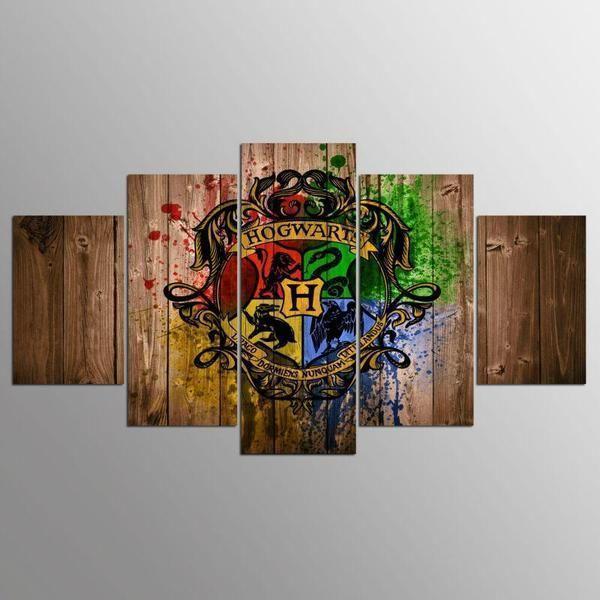 Hogwarts 3 Harry Potter Canvas Wall Art