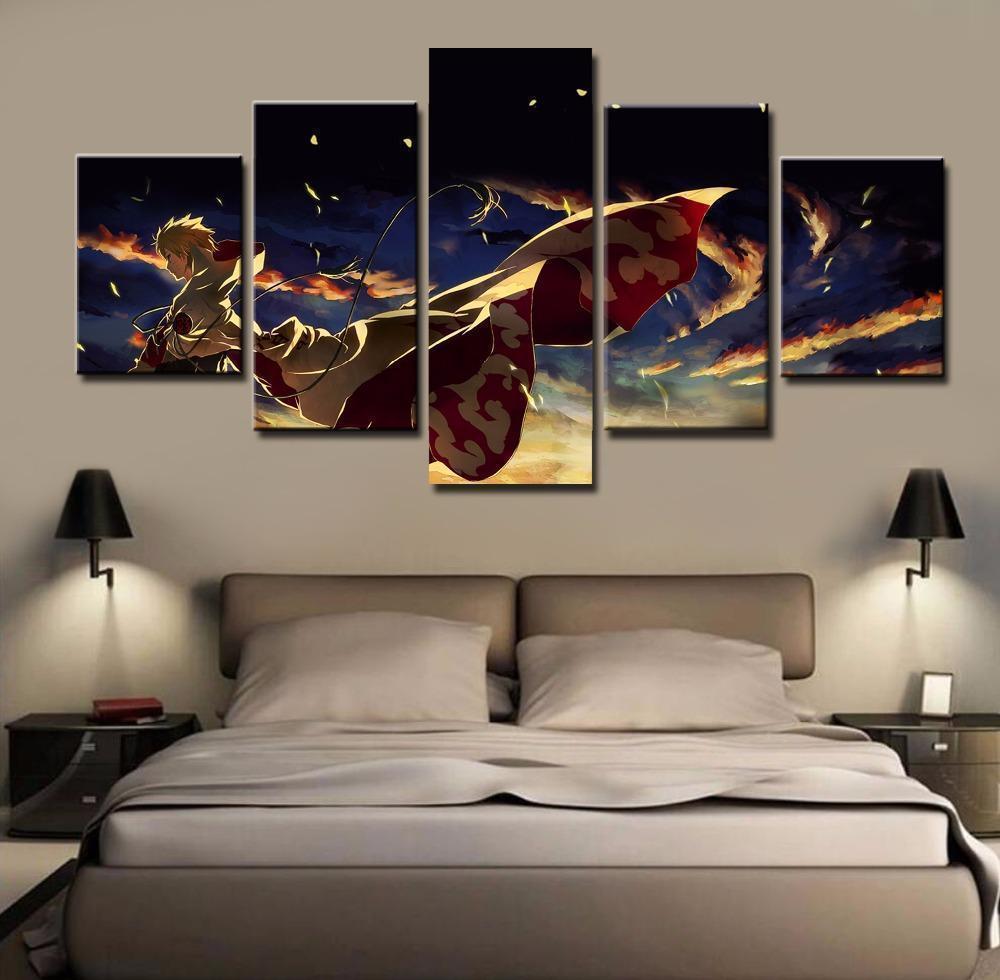 Hokage Ninjia Oil Cartoon Anime Naruto Anime Canvas Wall Art