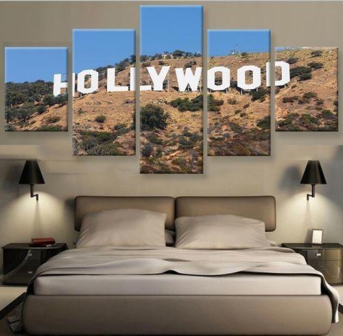 Hollywood Sign Nature Canvas Wall Art