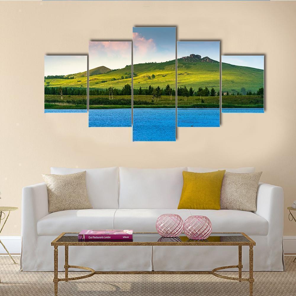 Hongsong Lake Scenery Nature Canvas Wall Art