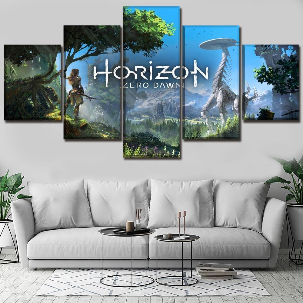 Horizon Zero Dawn Background Posters 1 Gaming Canvas Wall Art