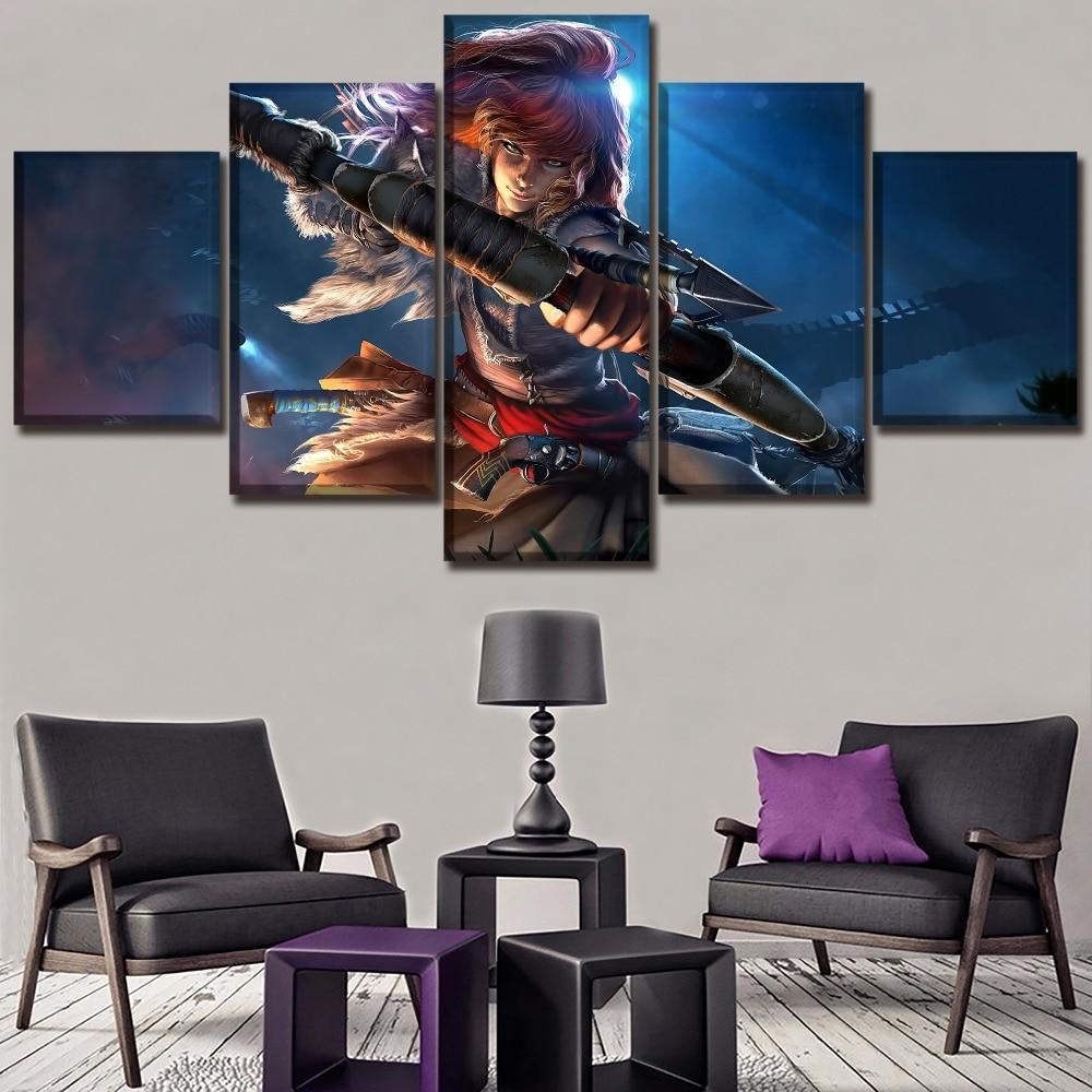 Horizon Zero Dawn Character Posters Gaming Canvas Wall Art