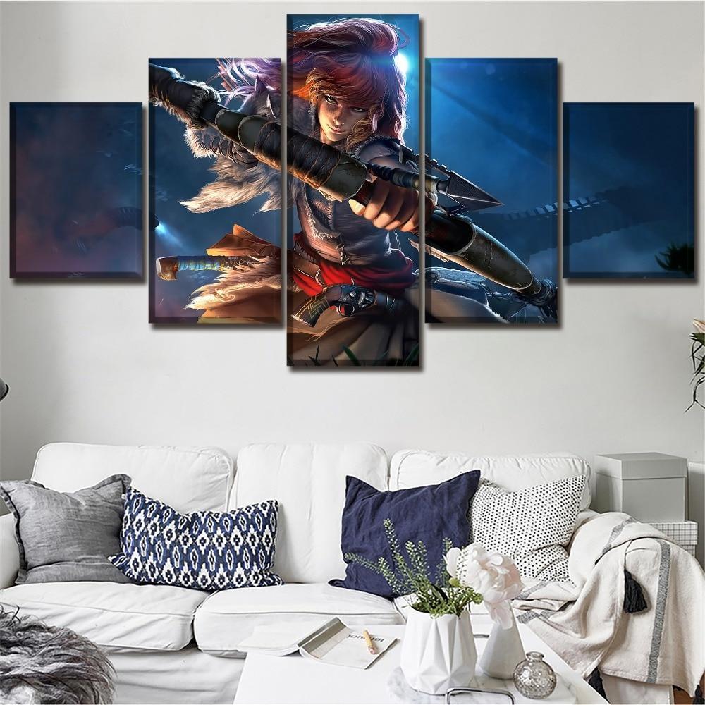 Horizon Zero Dawn Character Posters Gaming Canvas Wall Art