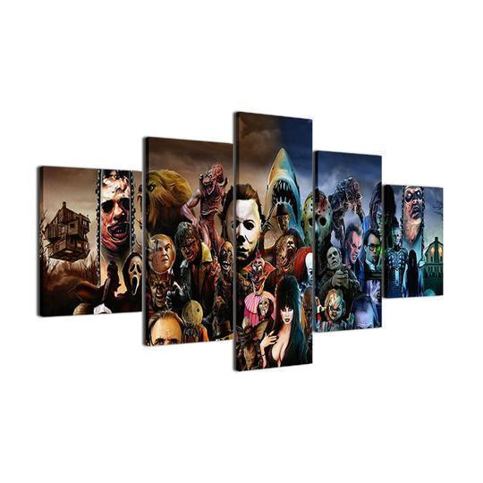 Horror Movie Hall Of Fame Movie Canvas Wall Art