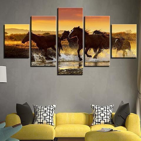 Horse Creek Animal Canvas Wall Art