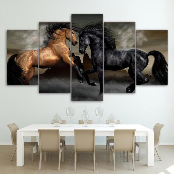 Horses Animal Canvas Wall Art