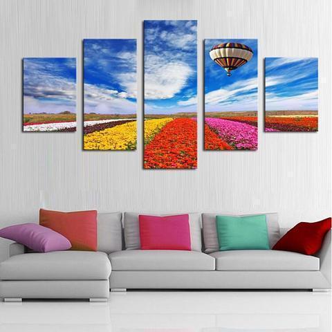 Hot Air Balloon Nature Canvas Wall Art