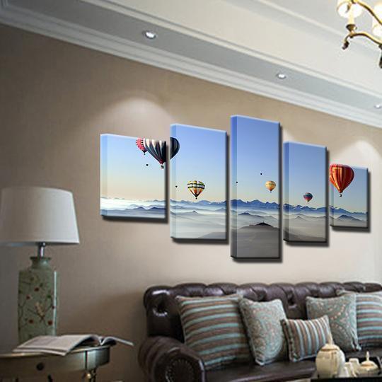 Hot Air Balloons 1 Nature Canvas Wall Art