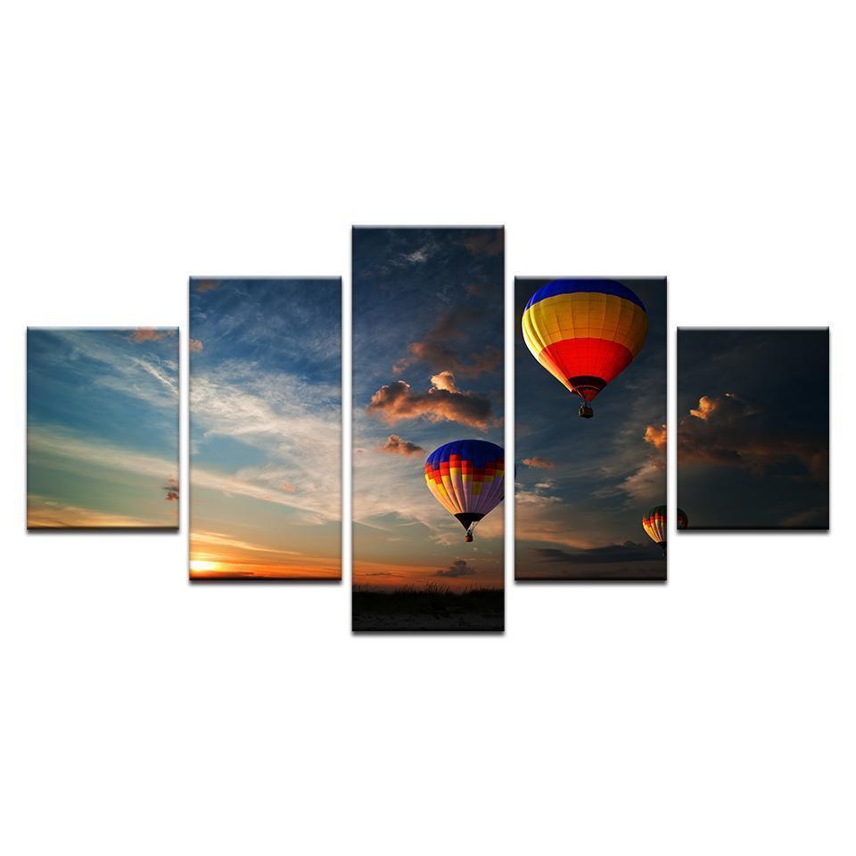 Hot Air Balloons Sport Canvas Wall Art