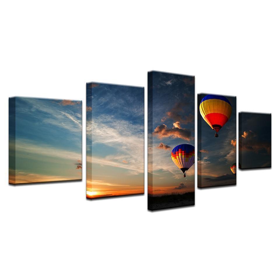 Hot Air Balloons Sport Canvas Wall Art