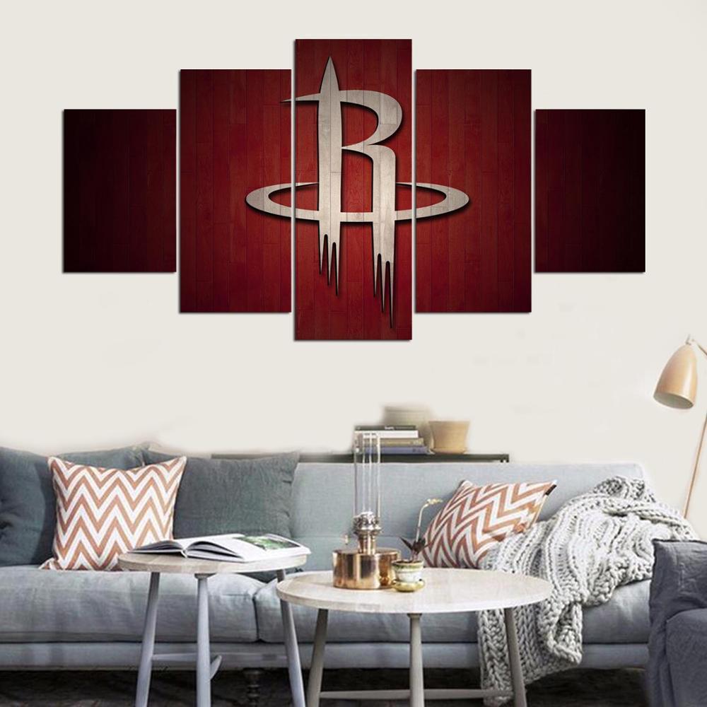 Houston Rockets  NBA Basketball Canvas Wall Art