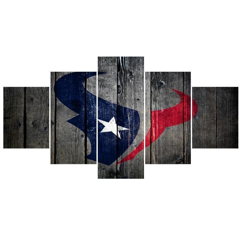 Houston Texans Logo Poster 3  Football Canvas Wall Art