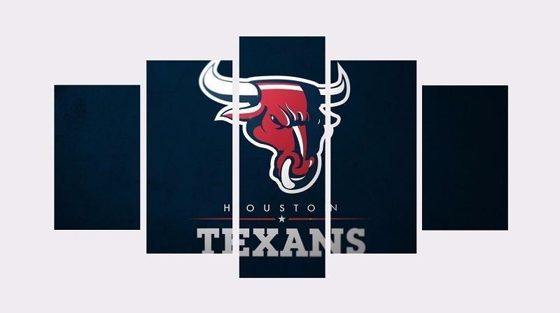 Houston Texans Logo Poster 6  Football Canvas Wall Art