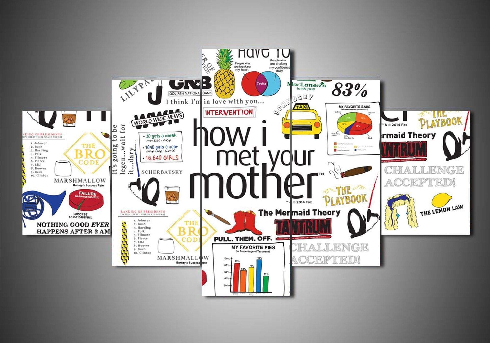 How I Meet Your Mom 1 Movie Canvas Wall Art