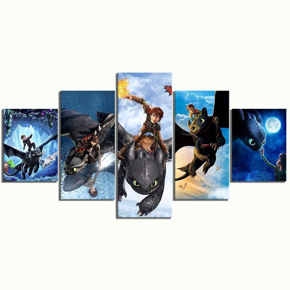 How To Train Your Dragon Best Friend Movie Canvas Wall Art
