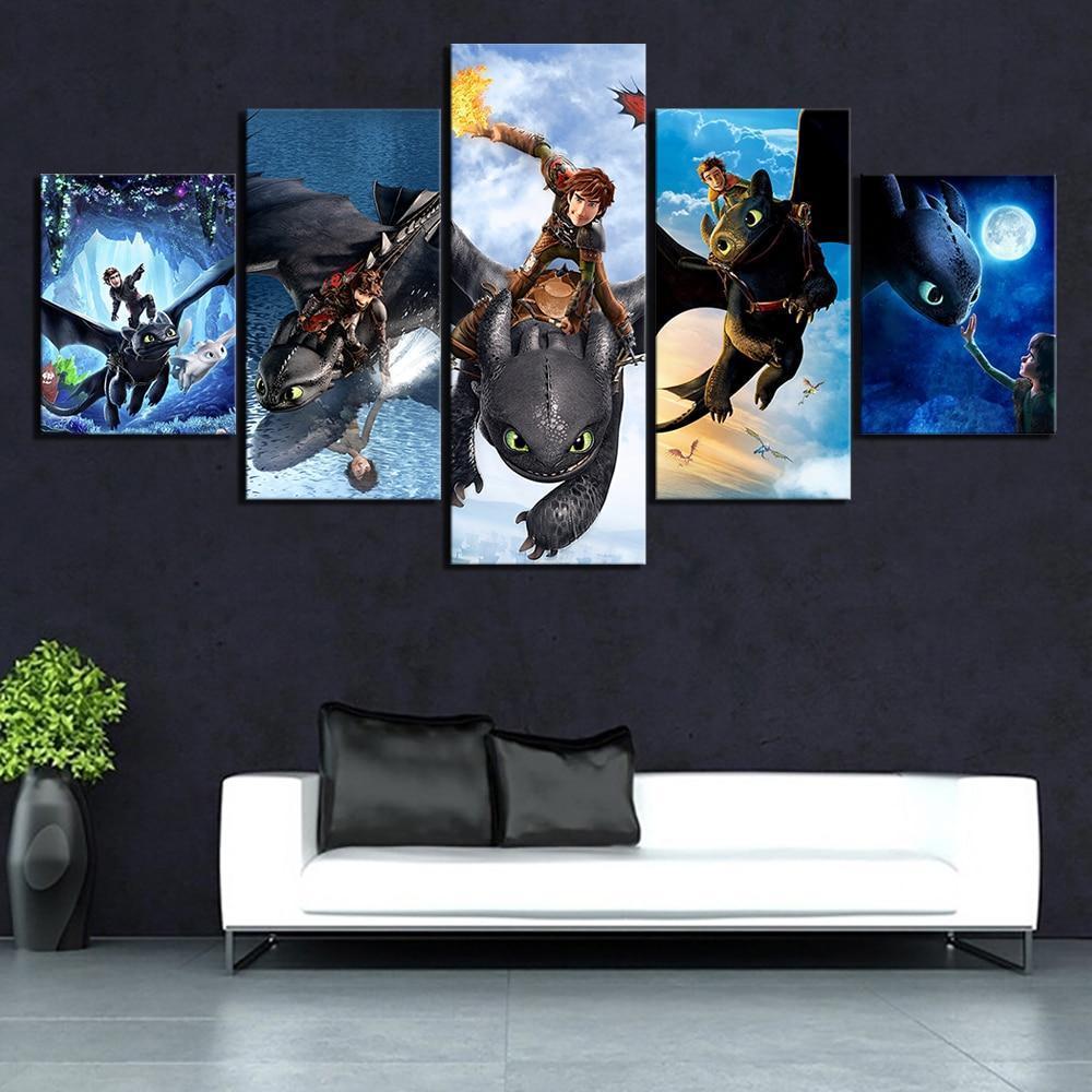 How To Train Your Dragon Best Friend Movie Canvas Wall Art