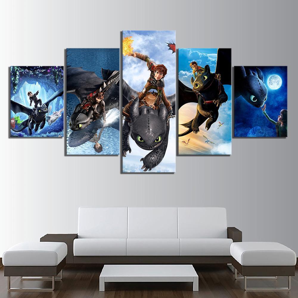 How To Train Your Dragon Best Friend Movie Canvas Wall Art