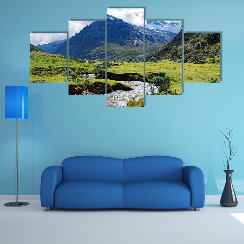 Huaraz Region In Peru Nature Canvas Wall Art