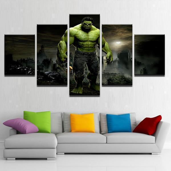 Hulk Movie Modular Marvel Canvas Wall Art