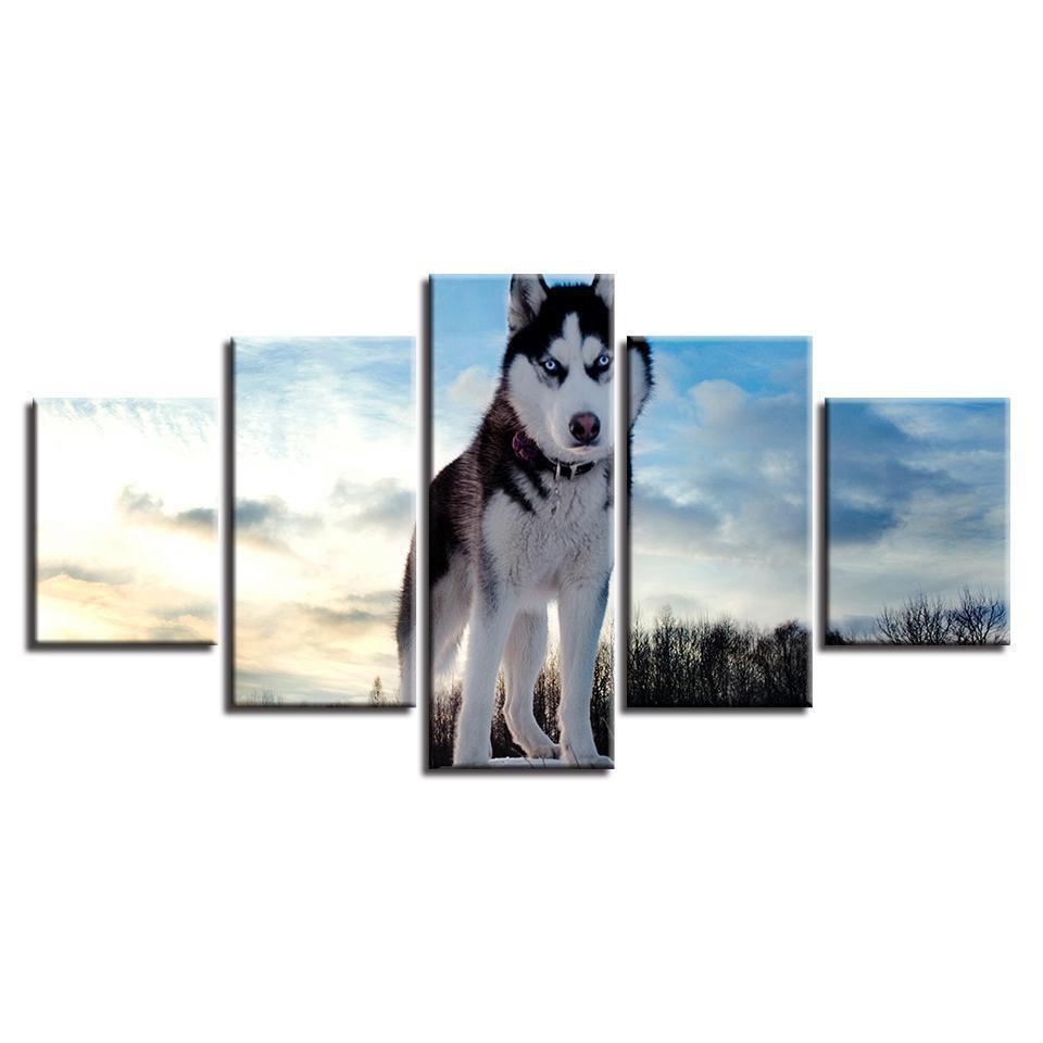 Husky Animal Canvas Wall Art