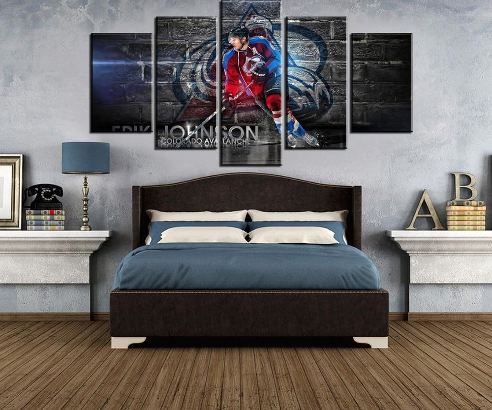 Ice Hockey Figure Sport Canvas Wall Art
