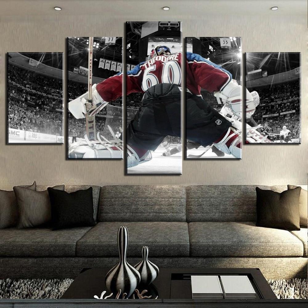 Ice Hockey Goalkeeper  Sport Canvas Wall Art