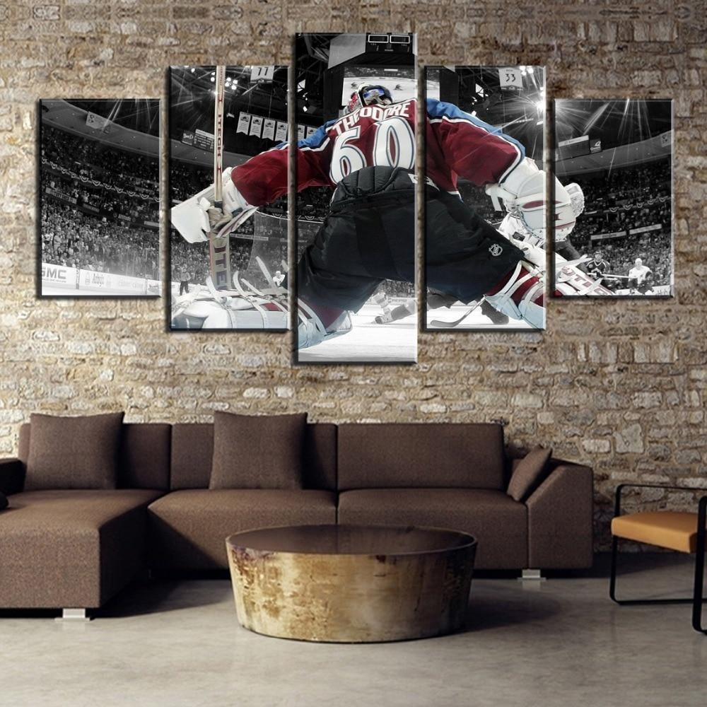 Ice Hockey Goalkeeper  Sport Canvas Wall Art