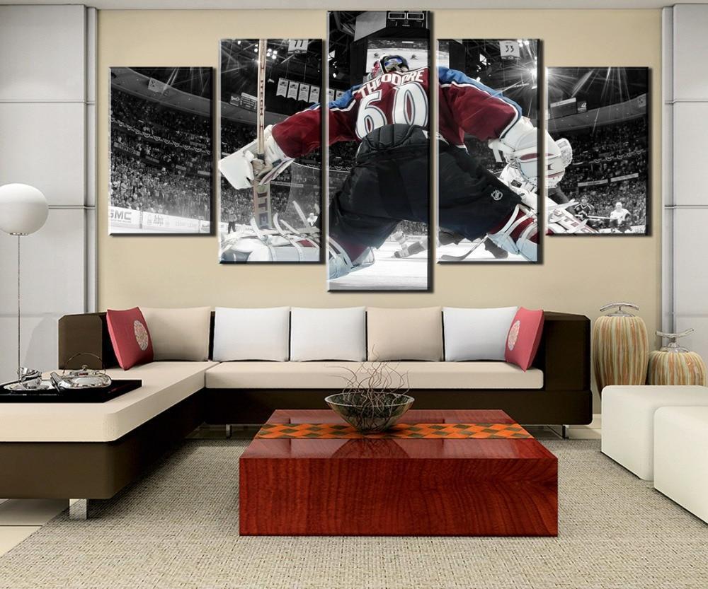 Ice Hockey Goalkeeper  Sport Canvas Wall Art