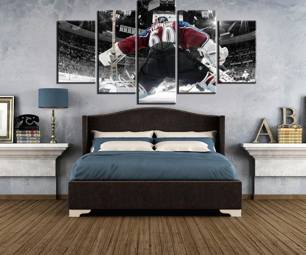 Ice Hockey Goalkeeper  Sport Canvas Wall Art