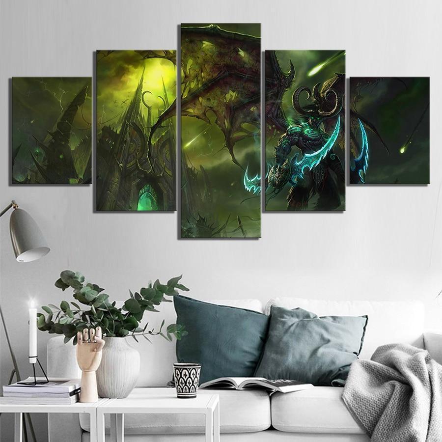 Illidan Stormrage 2 World of Warcraft Gaming Canvas Wall Art