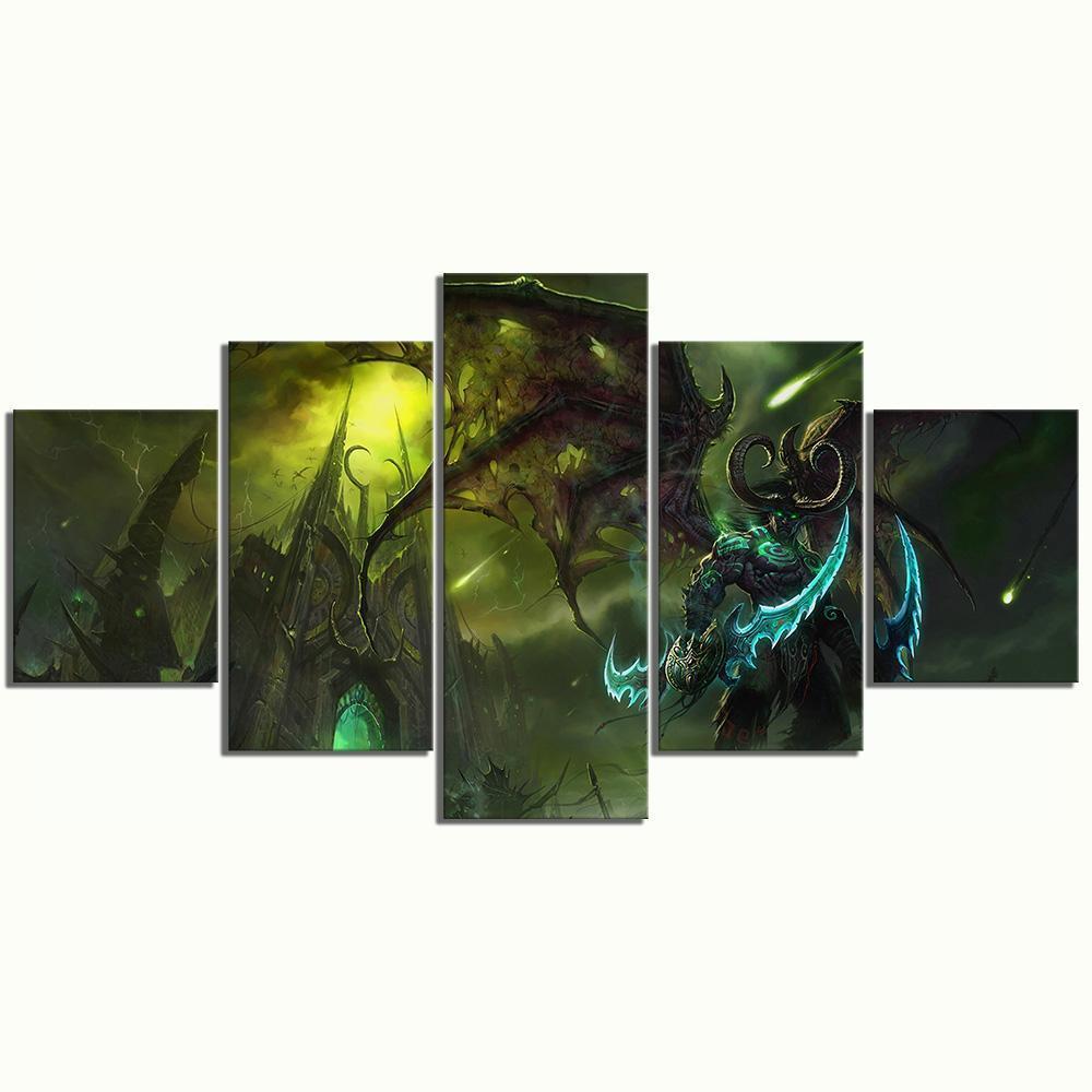 Illidan Stormrage 2 World of Warcraft Gaming Canvas Wall Art