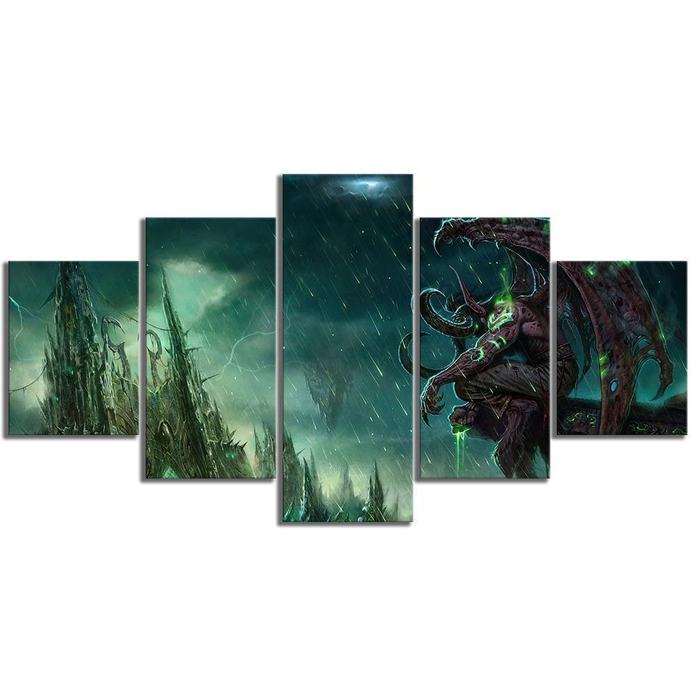 Illidan Stormrage 3 World of Warcraft Gaming Canvas Wall Art