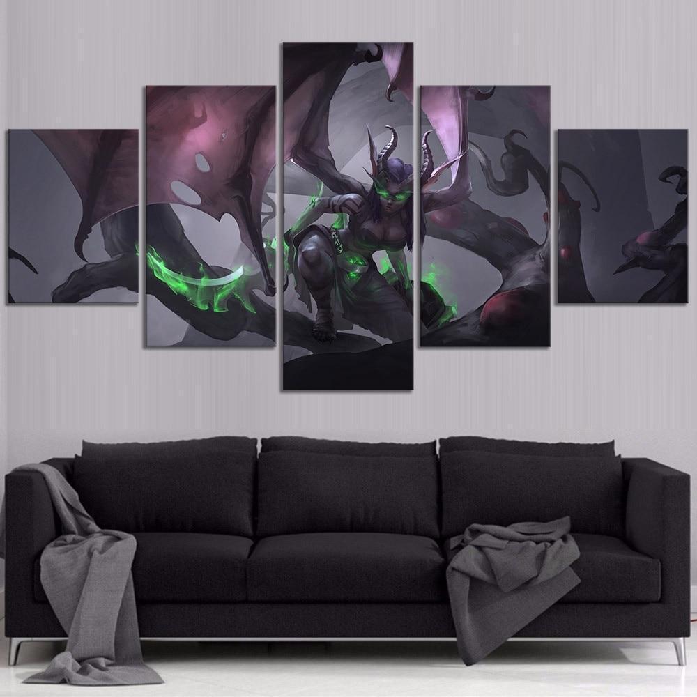 Illidan Stormrage 6 World of Warcraft Gaming Canvas Wall Art