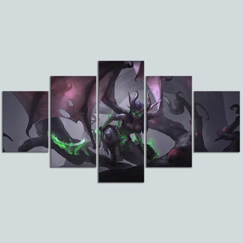Illidan Stormrage 6 World of Warcraft Gaming Canvas Wall Art