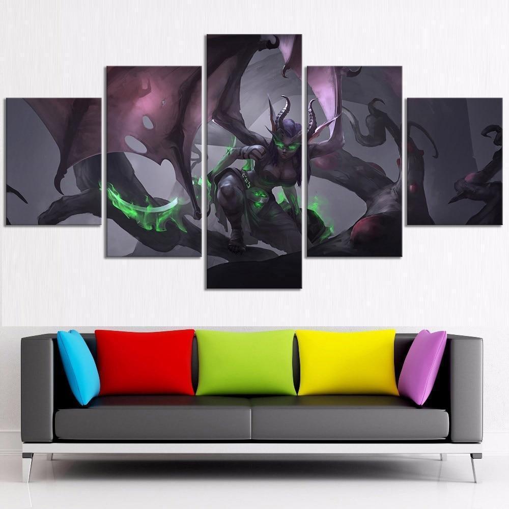 Illidan Stormrage 6 World of Warcraft Gaming Canvas Wall Art