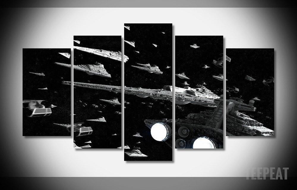 Imperial Fleet Movie Canvas Wall Art